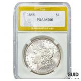 1888 Morgan Silver Dollar PGA MS66