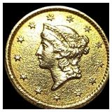 1853 Gold $1 Type 1 CLOSELY UNCIRCULATED