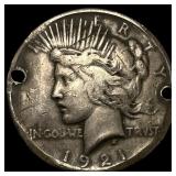 1921 Silver Peace Dollar CLOSELY UNCIRCULATED