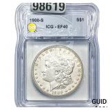 1900-S Morgan Silver Dollar ICG EF40
