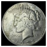 1923-S Silver Peace Dollar CLOSELY UNCIRCULATED
