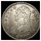 1809 Capped Bust Half Dollar ABOUT UNCIRCULATED
