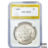 1889 Morgan Silver Dollar PGA MS63