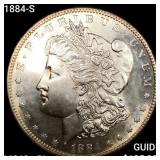 1884-S Morgan Silver Dollar CHOICE BU+ PL