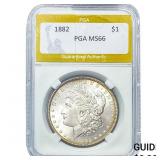 1882 Morgan Silver Dollar PGA MS66