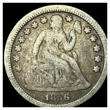 1856 Seated Liberty Dime NEARLY UNCIRCULATED