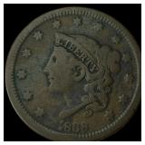 1838 Coronet Head Large Cent NEARLY UNCIRCULATED
