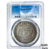 1901 Morgan Silver Dollar PCGS VF35