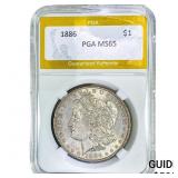 1886 Morgan Silver Dollar PGA MS65