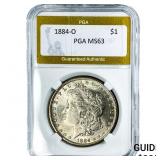 1884-O Morgan Silver Dollar PGA MS63