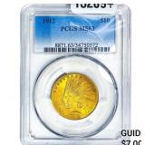 1912 $10 Gold Eagle PCGS MS63