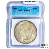 1893 Morgan Silver Dollar ICG MS63