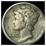 1917-S Silver Mercury Dime CLOSELY UNCIRCULATED