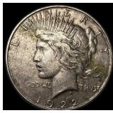 1922-S Silver Peace Dollar CLOSELY UNCIRCULATED