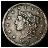 1838 Braided Hair Large Cent CLOSELY  UNCIRCULATE