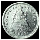 1853 Arrows Silver Seated Liberty Half Dime HIGH G