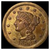 1856 Braided Hair Large Cent CLOSELY UNCIRCULATED