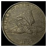 1857 Flying Eagle Cent CHOICE BU