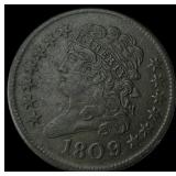 1809 Classic Head Half Cent LIGHTLY CIRCULATED