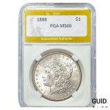 1888 Morgan Silver Dollar PGA MS66
