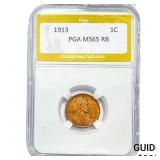 1913 Wheat Cent PGA MS65 RB