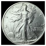 1944-S Silver Walking Liberty Half Dollar CLOSELY