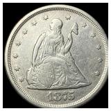 1875-S Silver Twenty-Cent Piece CLOSELY UNCIRCULAT