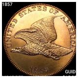 1857 Flying Eagle Cent GEM BU RD
