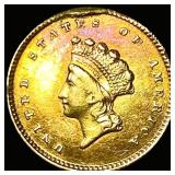 1854 Gold $1 Indian Princess Type 2 HIGH GRADE