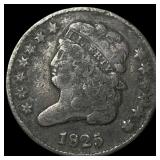 1825 Copper Half Cent LIGHTLY CIRCULATED