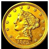 1852-D $2.50 Gold Quarter Eagle