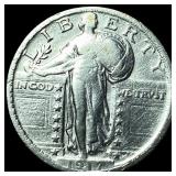 1917 Type 2 Standing Liberty Quarter LIGHTLY CIRCU