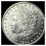 1883-CC Silver Morgan Dollar GEM BU