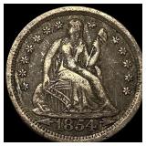 1854-O Silver Seated Liberty Dime LIGHTLY CIRCULAT