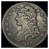 1836 Capped Bust Half Dollar NEARLY  UNCIRCULATED