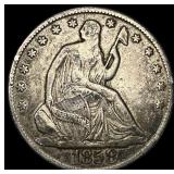 1858-O Silver Seated Liberty Half Dollar  ABOUT U