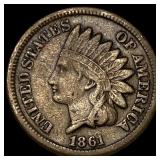 1861 Indian Head Cent NEARLY UNCIRCULATED