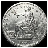 1876-S Silver Trade Dollar CLOSELY UNCIRCULATED