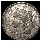 1865 Nickel Three-Cent Piece UNCIRCULATED