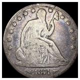 1874 Arrows Seated Liberty Half Dollar LIGHTLY CIR