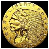1915 Indian Head Gold $2.50 Quarter Eagle CHOICE P