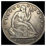 1855-O Arrows Silver Seated Liberty Half Dollar CL