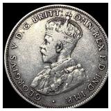 1935 Silver Florin Australia NEARLY UNCIRCULATED