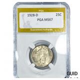 1928-D Standing Liberty Quarter PGA MS67