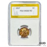 1927 Wheat Cent PGA MS66 RD