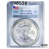 2010 Silver Eagle PCGS MS70