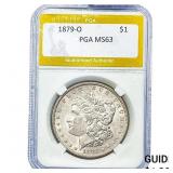 1879-O Morgan Silver Dollar PGA MS63