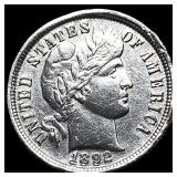 1892 Silver Barber Dime HIGH GRADE