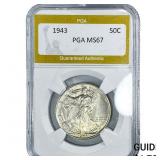 1943 Standing Liberty Half Dollar PGA MS67