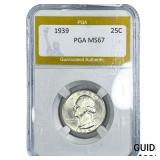 1939 Washington Silver Quarter PGA MS67